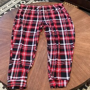 Secret Treasures Black and Red Plaid Lounge Pants